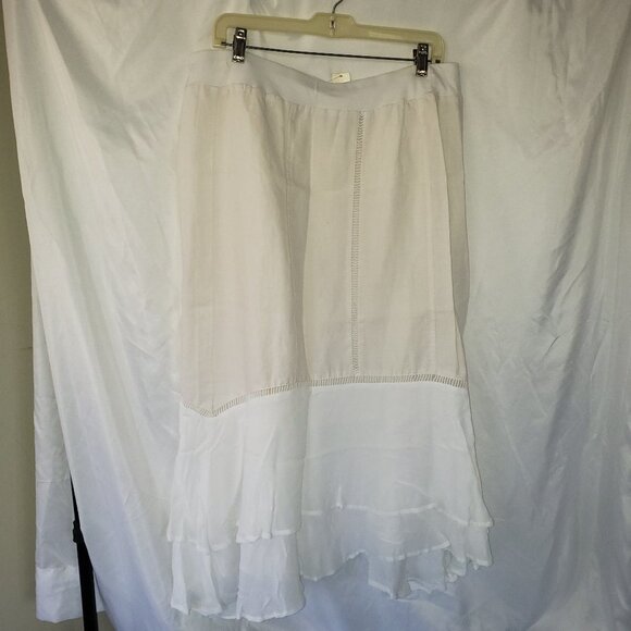 NWT Ladies CHICO'S Peasant Skirt in White - Chico's 2 - Picture 2 of 5